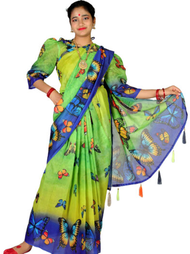 Colorful Baby Saree for Traditional Functions – Lightweight & Stylish
