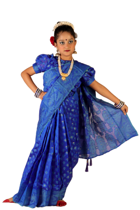 Ready Made Jamdani Kids Saree