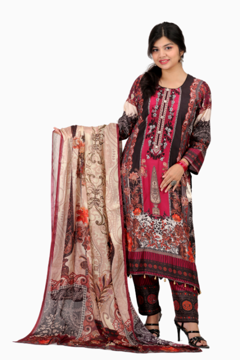 maroon embroidered shalwar kamiz