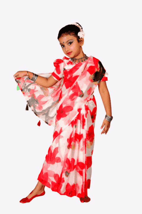 Pre-Stitched Saree for Girls