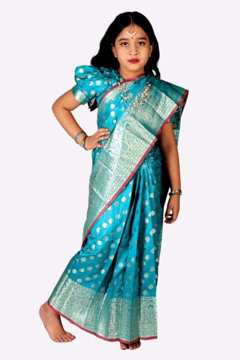 Kids Katan Saree
