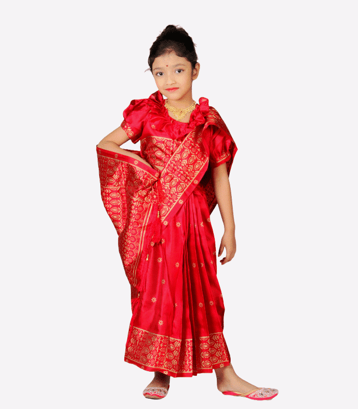 Easy Wear Kids Saree Easy Wear Kids Saree