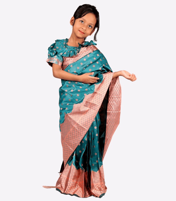 katan baby ready saree katan baby ready saree