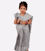 Jamdani Print Cotton Baby Ready Saree