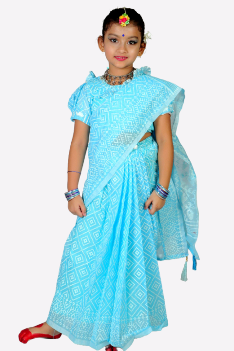 Soft and Stylish Jamdani Cotton Baby Ready Saree