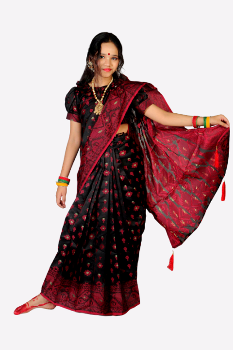 Nakful Jamdani Baby Ready Saree