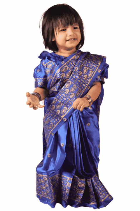 Kids Japani Silk Saree