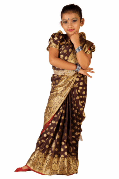 Deep Maroon Baby Saree