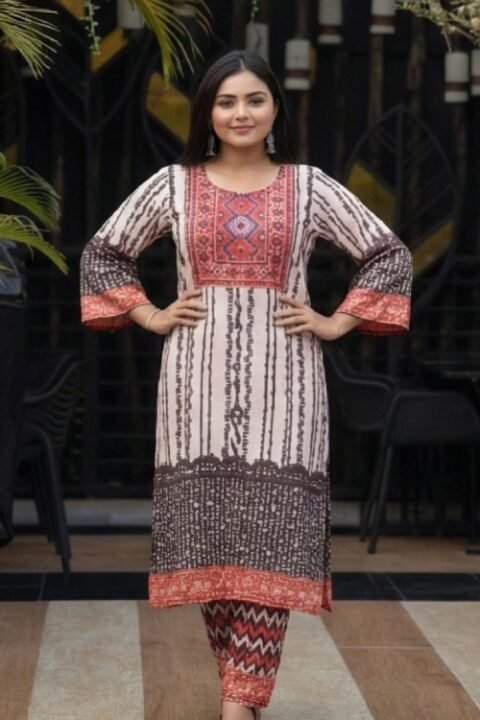 Trecon Embroidered Cotton Salwar Kameez