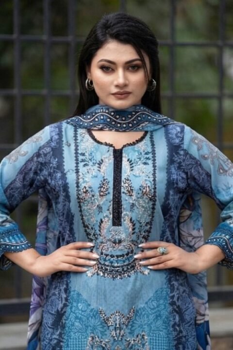 Nil Komol Embroidered Cotton Salwar Kameez