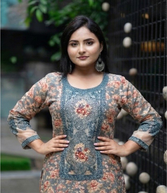 Nobina Digital Printed Embroidered Salwar Kameez Nobina Digital Printed Embroidered Salwar Kameez