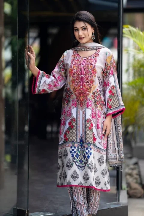 Latika Embroidered Cotton Salwar Kameez