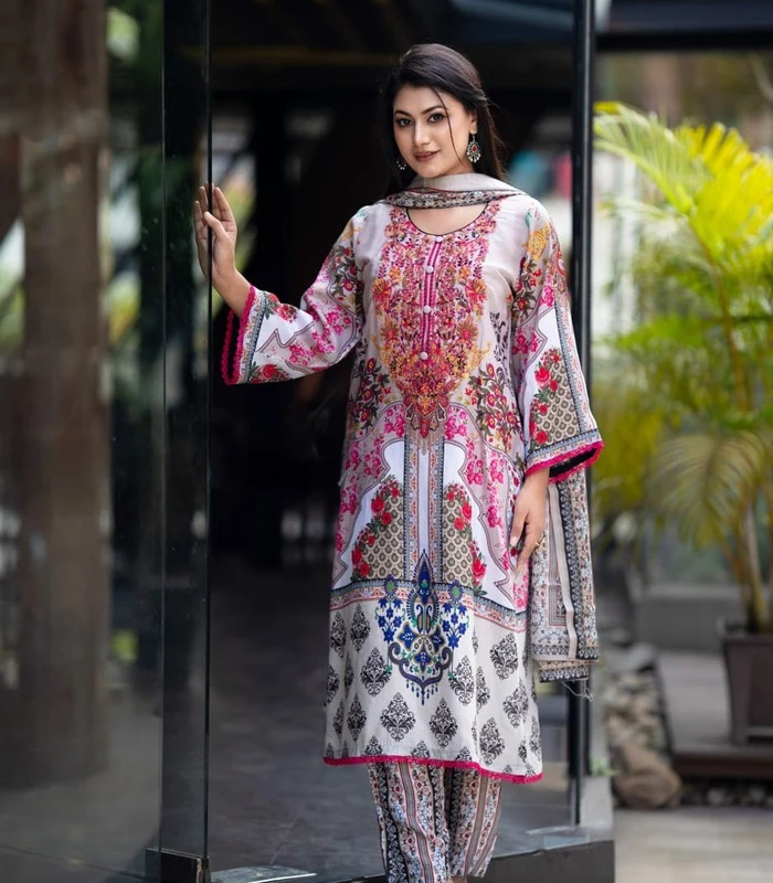 6701 Latika Embroidered Cotton Salwar Kameez