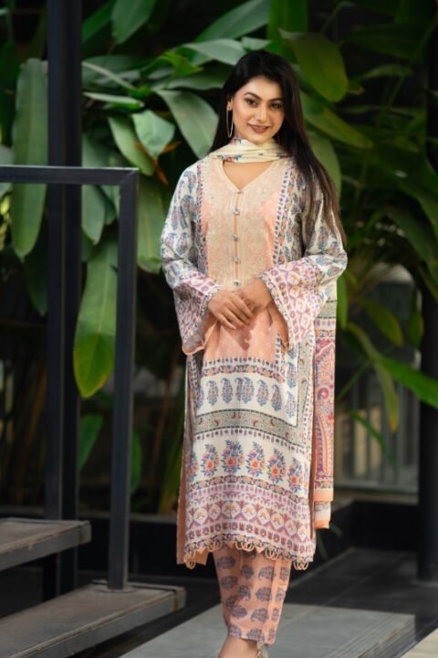 Umay Digital Printed Embroidered Salwar Kameez