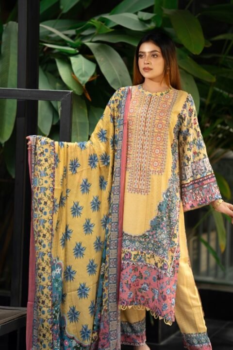 Akara Embroidered Cotton Salwar Kameez