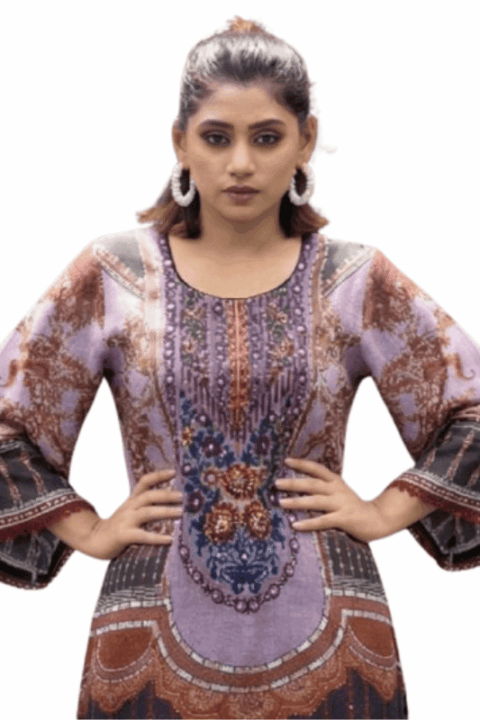 Aksa Embroidered Cotton Salwar Kameez