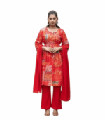 Lal Shomachar Cotton Salwar Kameez
