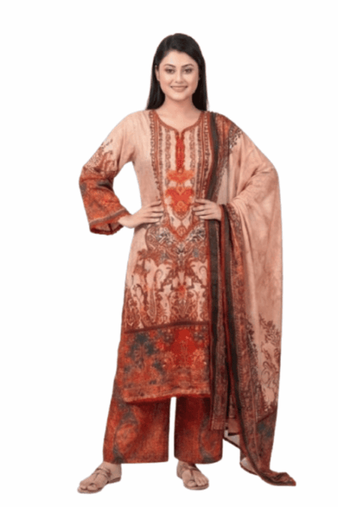 Monohar Embroidered Cotton Salwar Kameez
