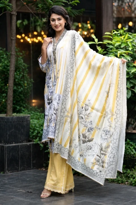 Ruli Embroidered Cotton Salwar Kameez