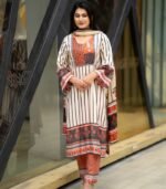 Sequence Embroidered Cotton Salwar Kameez