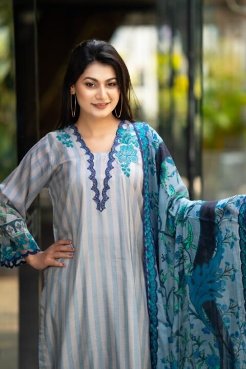 Niluv Embroidered Cotton Salwar Kameez