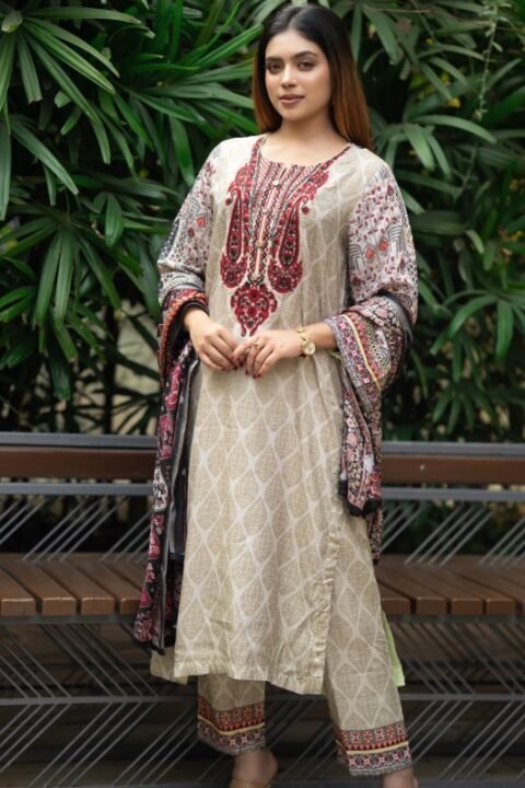 Jhumka Embroidered Cotton Salwar Kameez