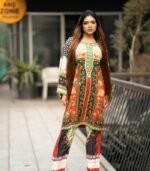 Elegant Embroidered Cotton Salwar Kameez