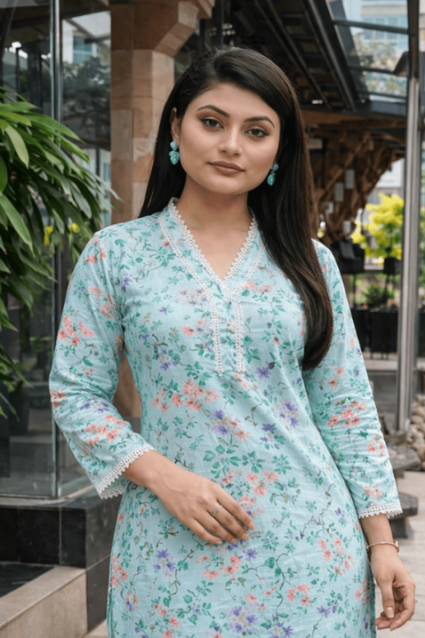 Ajara Embroidered Cotton Salwar Kameez