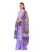 soft lavender embroidered lawn suit