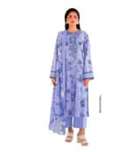 Powder Blue Unstitched Salwar Kameez