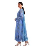 Cool Blue Unstitched Salwar Kameez
