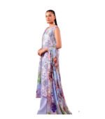 Premium Mint Aqua Botanical Digital Printed Salwar Kameez