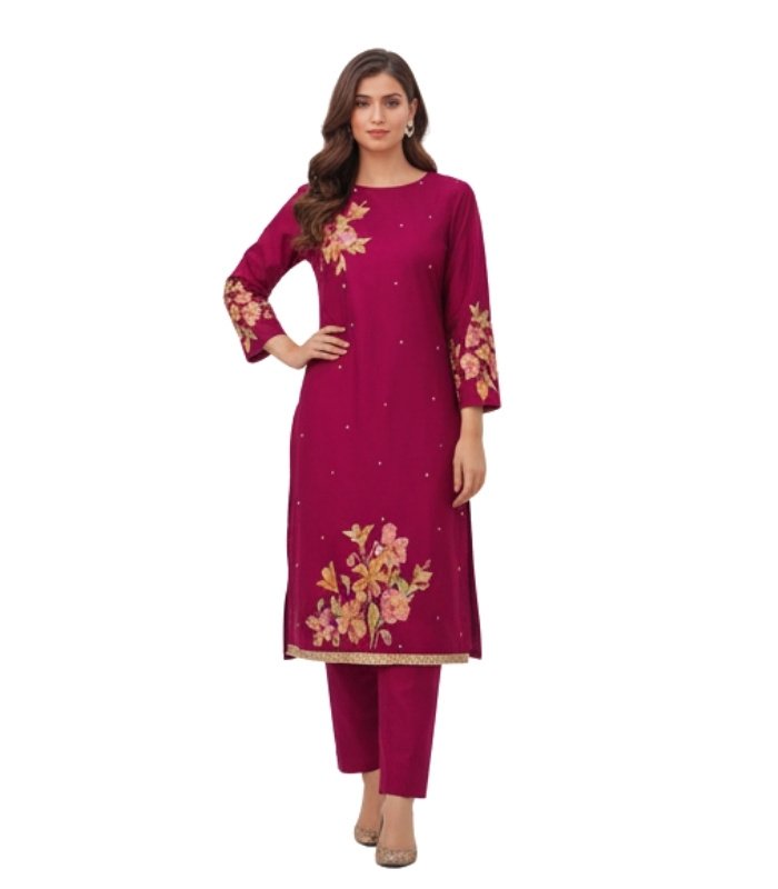 5840 Rani Pink Unstitched Salwar Kameez