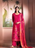Royal Fuchsia Unstitched Salwar Kameez