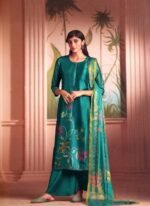 Lavender Mint Designer Lawn Unstitched Salwar Kameez