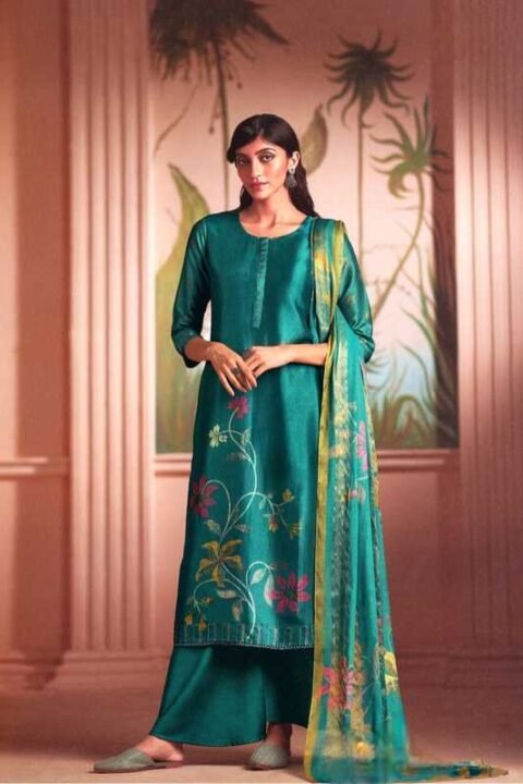 Lavender Mint Designer Lawn Unstitched Salwar Kameez