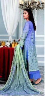 Lavender Mint Designer Lawn Unstitched Salwar Kameez