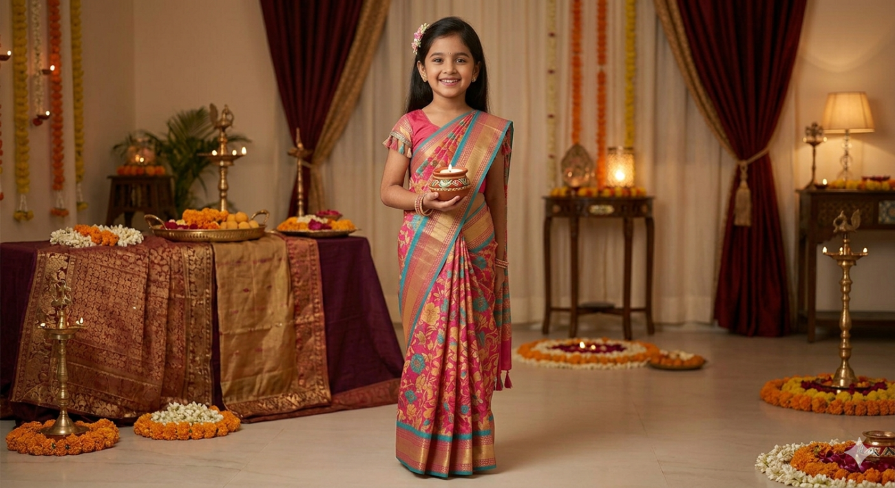 Best Ready-Made Kids Sarees in Bangladesh