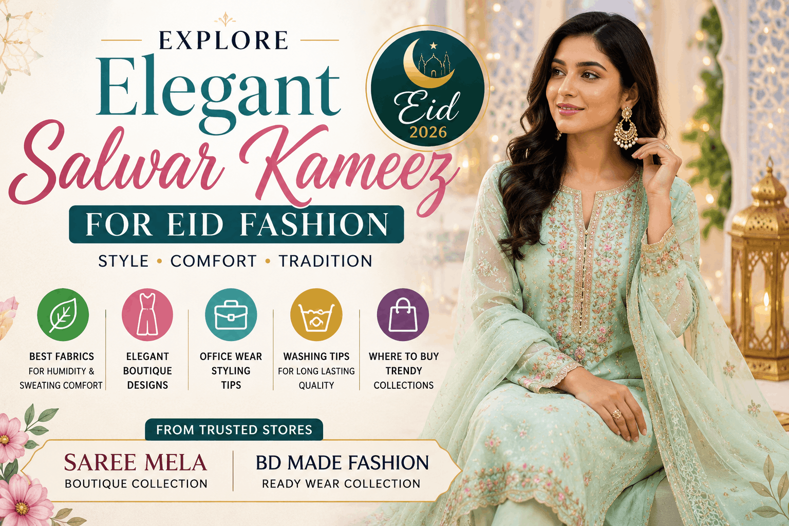 Elegant Salwar Kameez for Eid Fashion