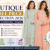 Latest boutique three piece collection
